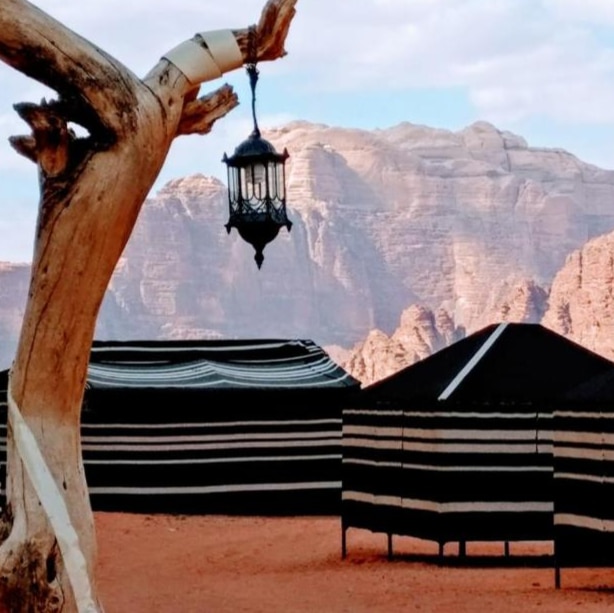 Camp site in Wadi Rum Desert
