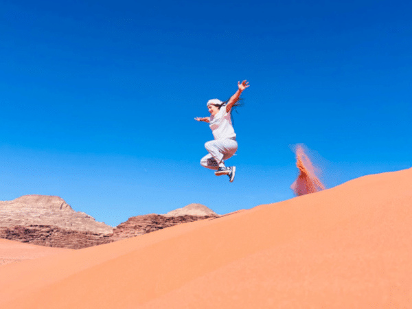 The ted dune of Wadi Rum
