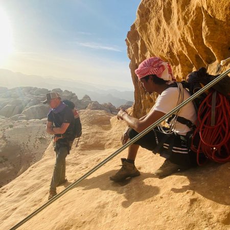 rock climbing tours wadi rum jordan