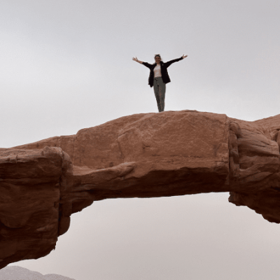 One of the amazing bridges you can visit with Rakan Wadi Rum Tours