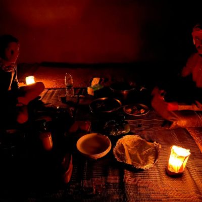 Bedouin dinner Wadi rum Jordan